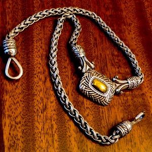 Vintage HTF Brighton two tone necklace